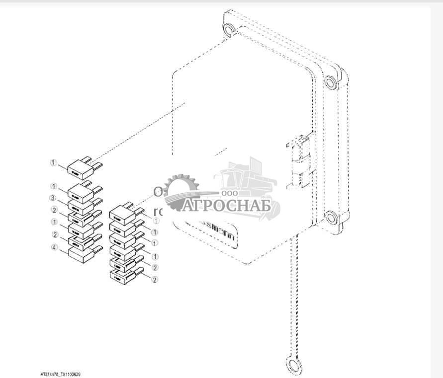 Блок предохранителей навеса 